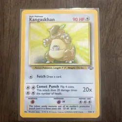 Vintage Pokemon TCG WOTC Card Italian Holo Rare Jungle Kangaskhan 5/64 LP - Image 1