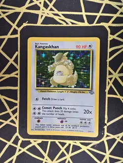 🔥 Kangaskhan 5/64 🔥 Original Holo Rare Jungle Set Pokemon Card WOTC TCG 1999 - Image 1