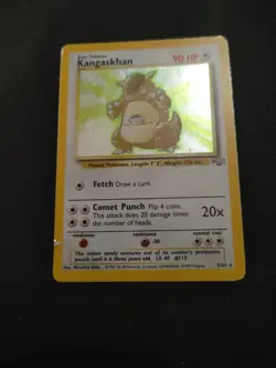 Pokemon TCG Kangaskhan Jungle Holo Card 5/64 Unlimited Rare - Image 1