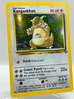 Kangaskhan 5/64 Jungle Unlimited Holo Rare 1999 WotC Vintage Pokemon TCG Card - Image 2