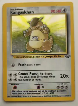 💥Kangaskhan 5/64 Jungle Unlimited - Holo Rare - WOTC Pokemon Card TCG - Image 1