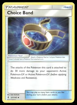 2017 Guardians Rising Set Pokemon Card 121 Choice Band LP - Image 1