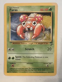 PARAS - Base Set 2 - 85/130 - Common - Pokemon Card - Unlimited Edition NM - Image 1