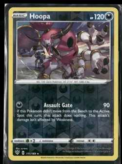 2020 Darkness Ablaze Set Pokemon Card 111 Hoopa Reverse Foil NM - Image 1