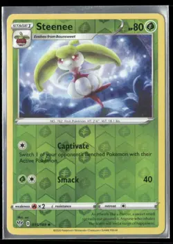 2020 Darkness Ablaze Set Pokemon Card 015 Steenee Reverse Foil NM - Image 1