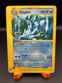 Kingdra 19/147 Non-Holo Rare, Aquapolis, Vintage Pokemon TCG Card E-reader - Image 1
