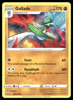 2021 Chilling Reign Set Pokemon Card 081 Gallade NM - Image 1