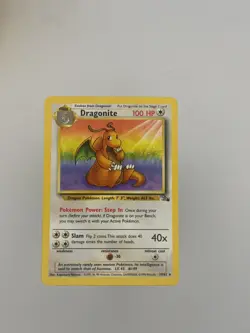 LP* Dragonite Rare - 19/62 Unlimited Fossil Pokemon Card - Image 1