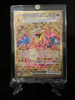 Pokemon TCG Charizard EX Full Art Secret Rare Card Sir Obsidian Flames 228/197 - Image 1