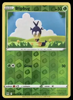 2022 Lost Origin Set Pokemon Card 018 Blipbug Reverse Foil NM - Image 1