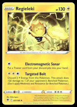 2022 Astral Radiance Set Pokemon Card 051 Regieleki NM - Image 1