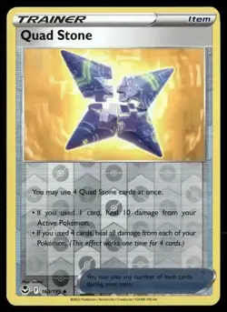2022 Silver Tempest Set Pokemon Card 163 Quad Stone Reverse Foil NM - Image 1