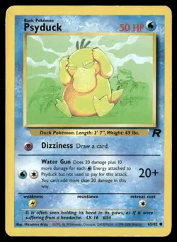 2000 Rocket set Pokemon card 65 Psyduck HP - Image 1