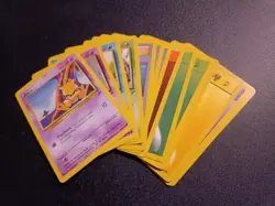 Pokemon TCG Base Set 2 Job Lot Bundle: Pokemon Squirtle, Abra, Trainer Cards x15 - Image 1