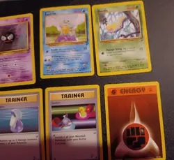 Pokemon TCG Base Set 2 Job Lot Bundle: Pokemon Squirtle, Abra, Trainer Cards x15 - Image 4