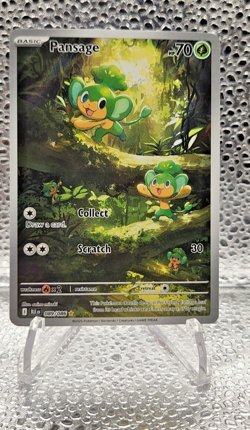 Pokemon TCG Pansage Illustration Rare Holo Black Bolt English Card 089/086 - Image 1