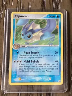 Vaporeon 19/115 Ex Unseen Forces Reverse Holo Rare LP Pokemon Card - Image 2