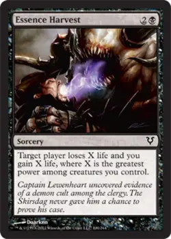 4 x Essence Harvest - Avacyn Restored - Light Play - MTG - Image 1