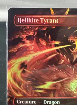 Magic The Gathering Hellkite Tyrant - Foil Anime Borderless - Ravnica Remastered - Image 3