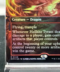 Magic The Gathering Hellkite Tyrant - Foil Anime Borderless - Ravnica Remastered - Image 5