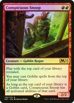 Core Set 2021 MTG FOIL Conspicuous Snoop Magic - Image 1