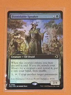 Formidable Speaker (Extended Art) Lorwyn Eclipsed Foil - Image 1