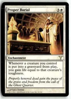 MTG Proper Burial - Dissension Heavily Played English - Image 1