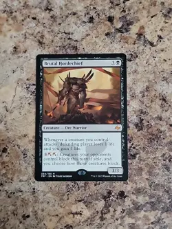 MTG Fate Reforged #64 Brutal Hordechief Mythic NM Unplayed - Image 1