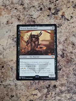MTG Fate Reforged #64 Brutal Hordechief Mythic NM Unplayed - Image 2