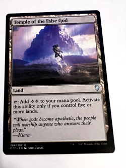 MTG Magic The Gathering Commander 2017 Temple of the False God Uncommon LP - Image 1