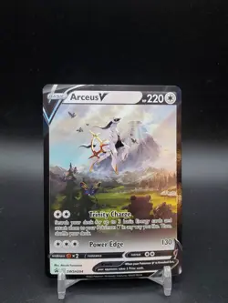 Arceus V SWSH204 Black Star Promo NM Pokemon Card - Image 1