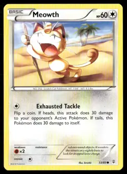 2016 Generations Set Pokemon Card 053 Meowth LP - Image 1