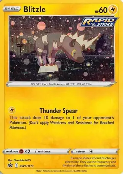 Pokemon - Blitzle - SWSH173 - Cosmic Holo Rare - Promo - NM/M - Image 1