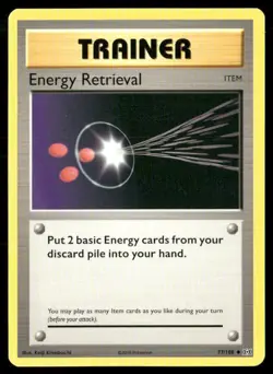 2016 Evolutions Set Pokemon Card 077 Energy Retrieval LP - Image 1