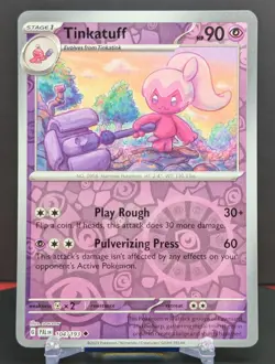 Pokemon Tinkatuff #104/193 English Paldea Evolved Reverse Holo - Image 1