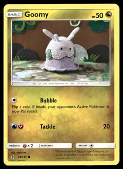 2017 Guardians Rising Set Pokemon Card 094 Goomy LP - Image 1