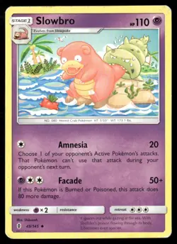2017 Guardians Rising Set Pokemon Card 049 Slowbro LP - Image 1