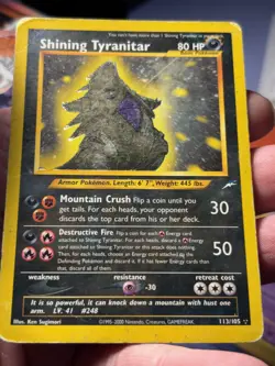 Pokemon Neo Destiny Shining Tyranitar Holo 113/105 DMG - Image 1