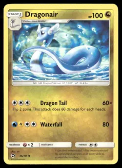 2018 Dragon Majesty Set Pokemon Card 36 Dragonair LP - Image 1