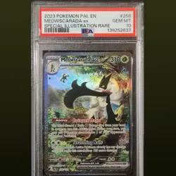 2023 POKEMON PAL EN-PALDEA EVOLVED 256 MEOWSCARADA EX SIR PSA 10 - Image 1