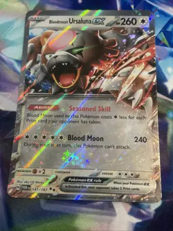 Pokemon TCG Bloodmoon Ursaluna ex 141/167 Double Rare Twilight Masquerade NM/M - Image 1