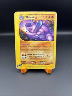 Pokemon Nidoking 24/147 Aquapolis Non-Holo Rare, Vintage Damaged Condition - Image 1