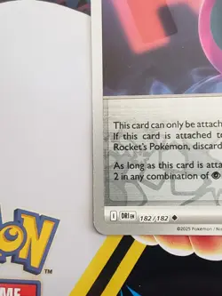 Reverse Holo Team Rocket's Energy 182/182 Uncommon SV10: Destined Rivals Pokemon - Image 5