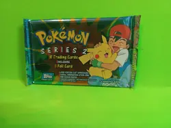 Topps 2000 Pokemon TV Animation Series 2 Booster Pack Collector’s Edition SEALED - Image 2