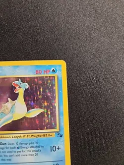 Pokemon TCG Lapras Fossil 10/62 Holo Rare - Image 3