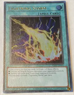 YUGIOH Lightning Storm RA01-EN061 Ultra Rare 1st Edition - Image 1