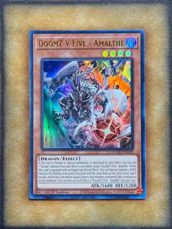 Yugioh DoomZ V Five - Amalthe DOOD-EN009 Ultra Rare 1st Ed NM - Image 1