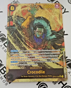 One Piece TCG - Crocodile OP14-120 (Alt Art) - The Azure Sea's Seven (NM) - Image 1