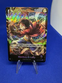 One Piece Monkey.D.Luffy (001) L Starter Deck 14: 3D2Y ST14-001 English Foil NM - Image 1