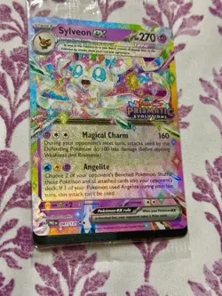 Pokemon Prismatic Evolutions Sylveon ex 041/131 Surprise Box Stamped Sealed NM - Image 3